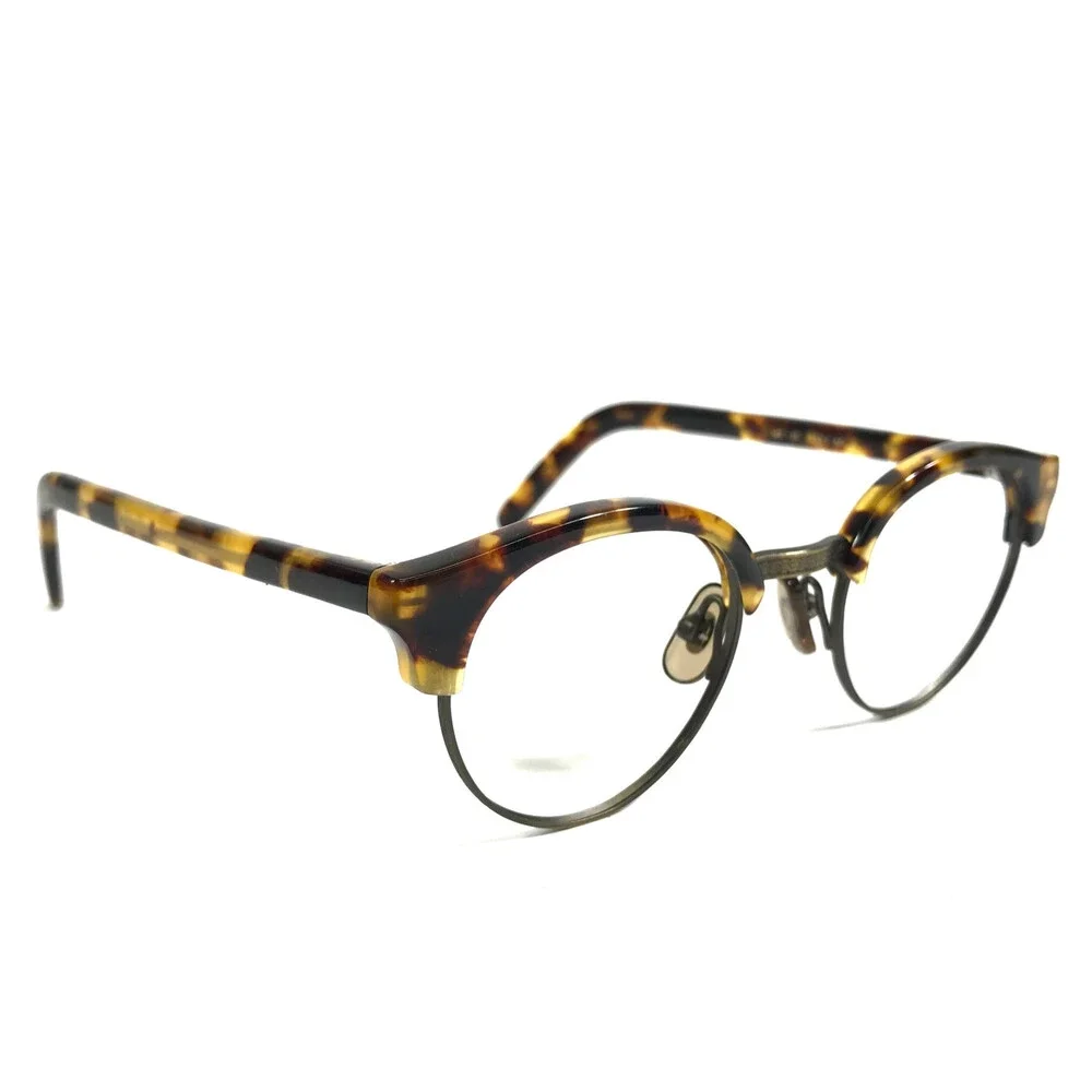 Vintage Oliver Peoples Eyeglasses Frames MP-15 DTB/AG Dk Tort Ant Gold 42-20-135